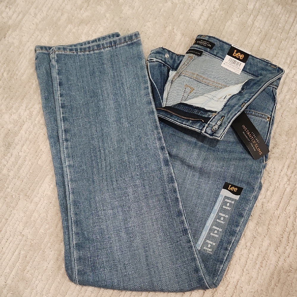 Lee Women's High Rise Blue Jeans